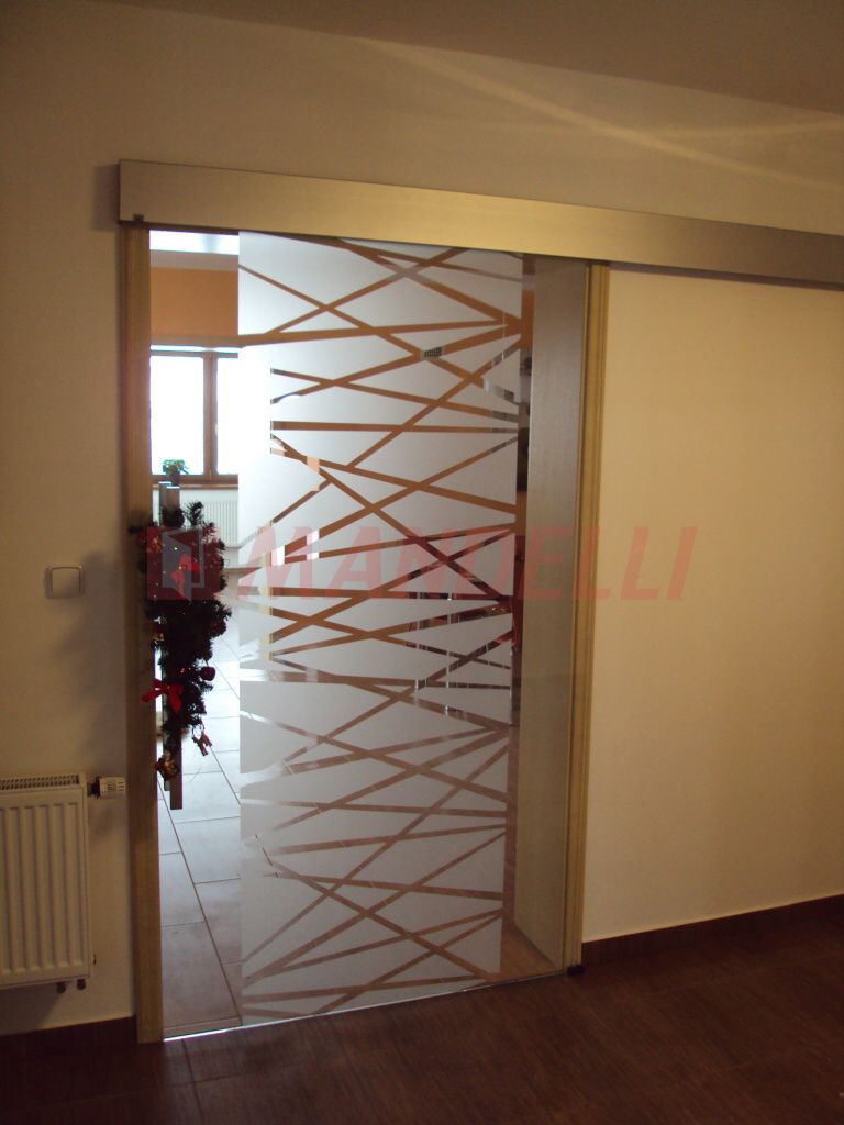 Celoskleněné dveře s posuvem Agile 150