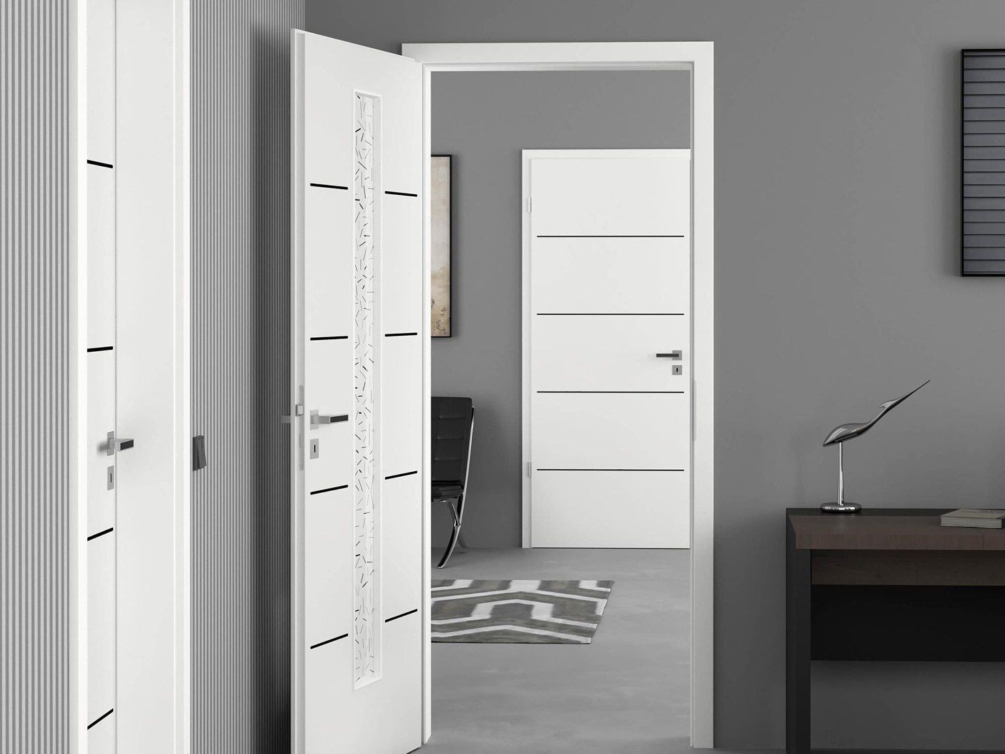 Interiérové laminátové dveře Prüm Royal 1D Black